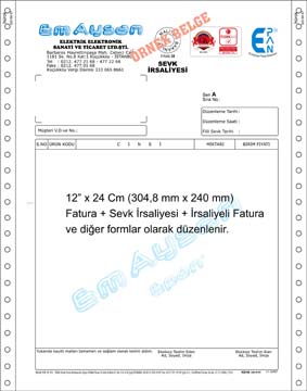 İrsaliye örneği